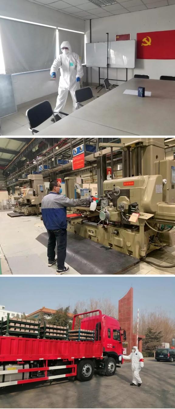 公共區(qū)域、生產車間：消毒、消毒、消毒